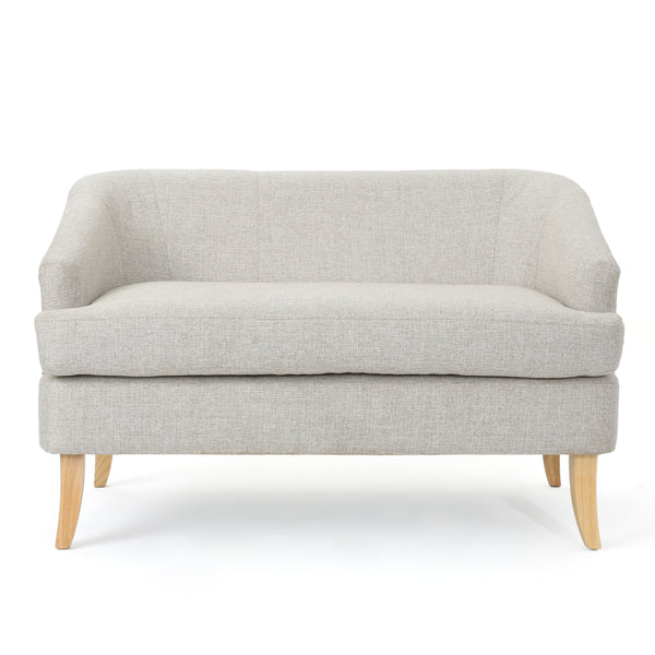 gdf studio Shelby Mid Century Modern Fabric Settee