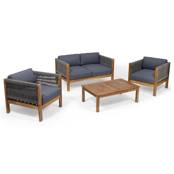 gdf studio Sigrid Outdoor 4 Seater Chat Set