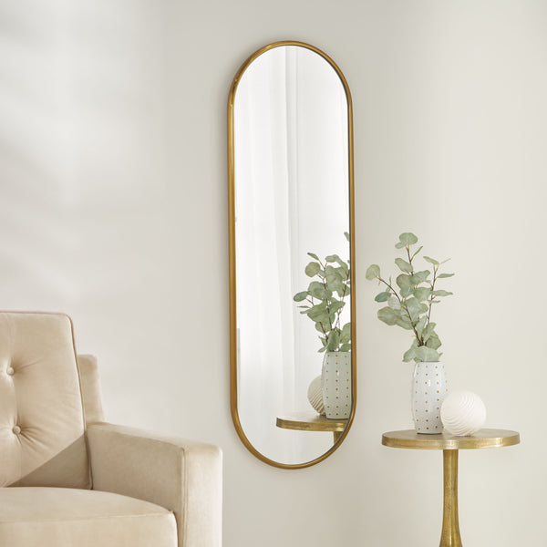 Gdf Studio Smythe Contemporary Oval Wall Mirror