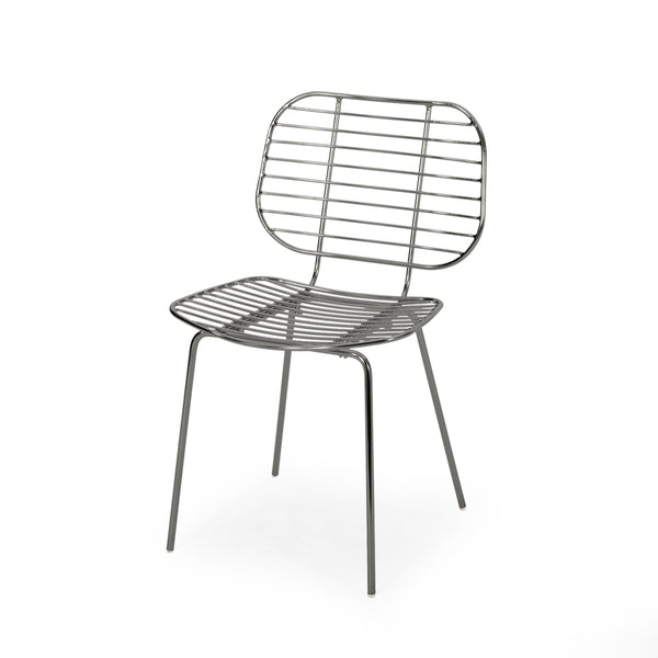 Gdf Studio Spyridon Modern Glam Iron Dining Chair