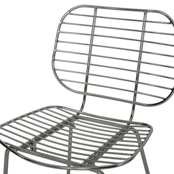 Gdf Studio Spyridon Modern Glam Iron Dining Chair