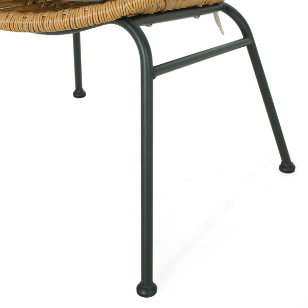 Gdf Studio Srihan Outdoor 3 Piece Wicker Chat Set
