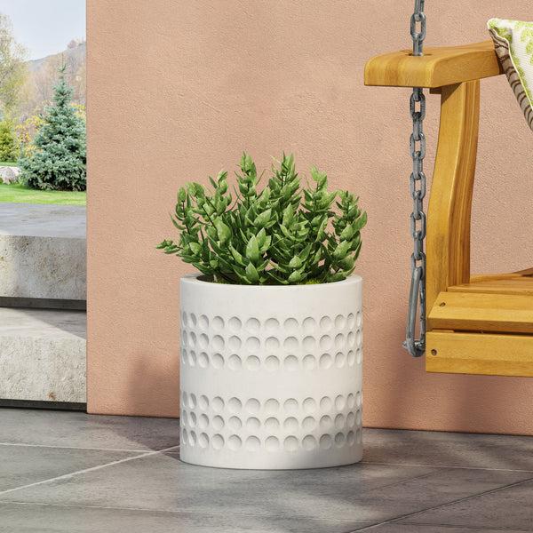 Gdf Studio Suncook Outdoor Cast Stone Planter