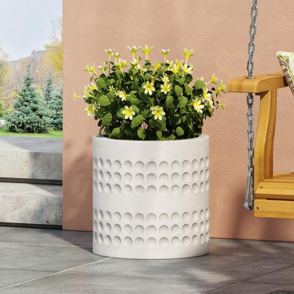 gdf studio Suncook Outdoor Cast Stone Planter