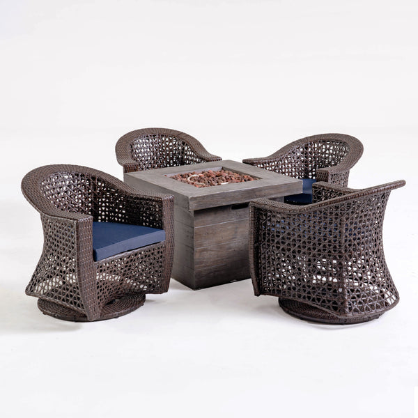 gdf studio Tabitha Patio Fire Pit Set