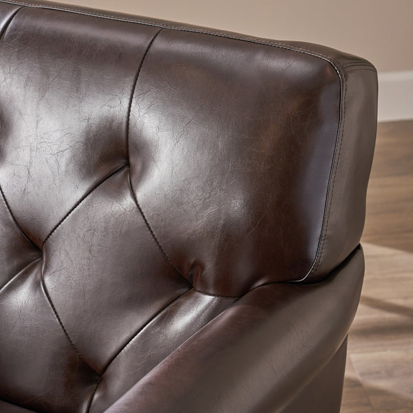 Gdf Studio Teague Tufted Rolled Arm Club Chair