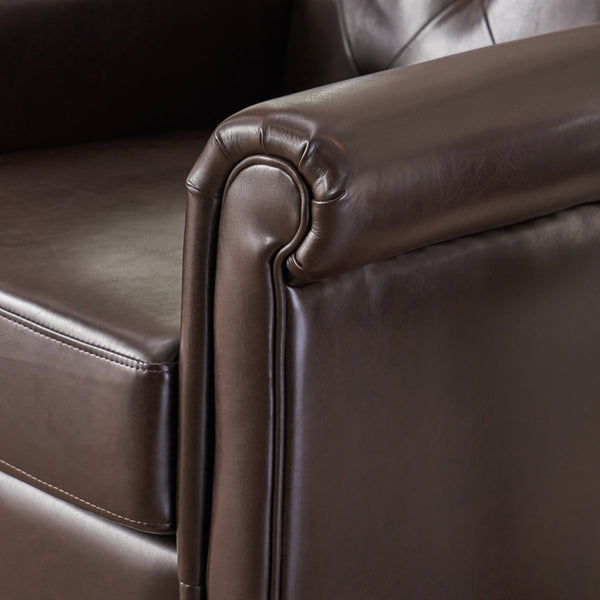 Gdf Studio Teague Tufted Rolled Arm Club Chair
