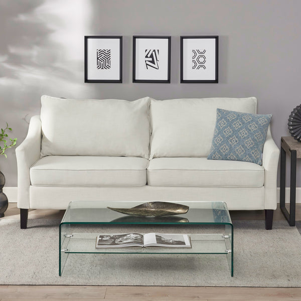 Gdf Studio Tess Contemporary Fabric 3 Seater Sofa