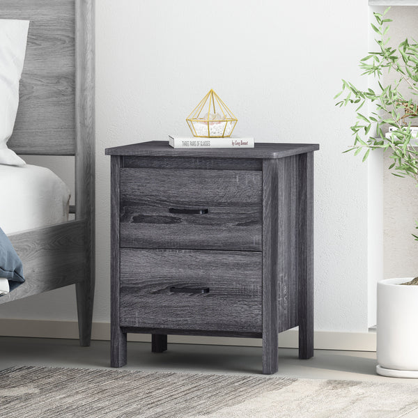gdf studio Titeca Contemporary 2 Drawer Nightstand