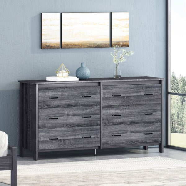 Gdf Studio Titeca Contemporary 6 Drawer Dresser