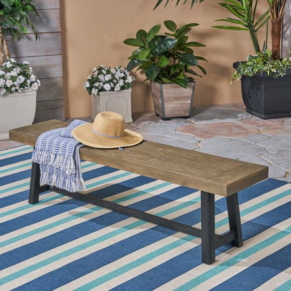 Gdf Studio Toby Outdoor Acacia Wood Bench