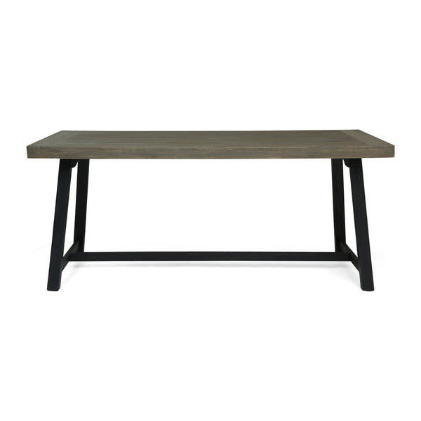 gdf studio Toby Outdoor Acacia Wood Dining Table