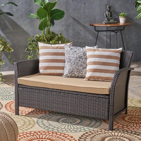 Gdf Studio Tori Outdoor Wicker Loveseat
