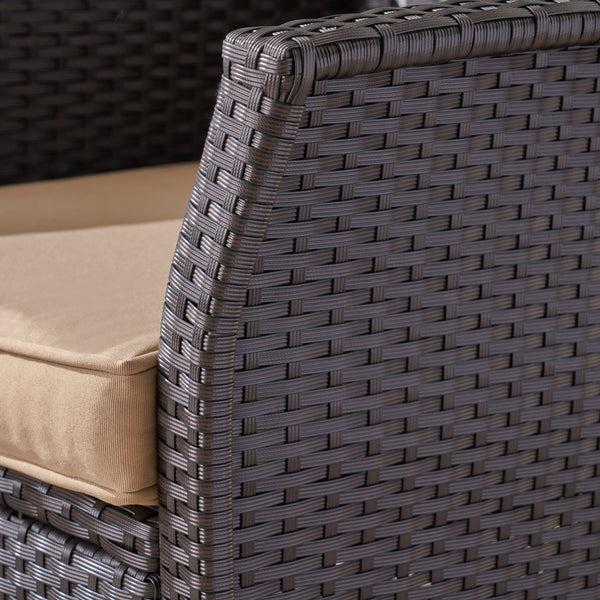 Gdf Studio Tori Outdoor Wicker Loveseat