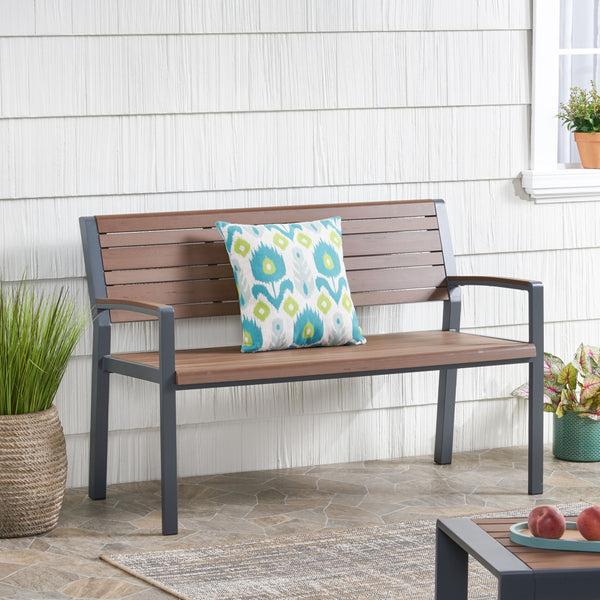 Gdf Studio Trimble Outdoor Aluminum Bench