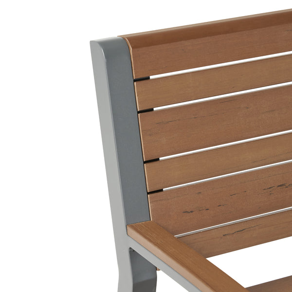 Gdf Studio Trimble Outdoor Aluminum Bench