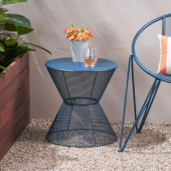 Gdf Studio Tristian Modern Outdoor Iron Side Table