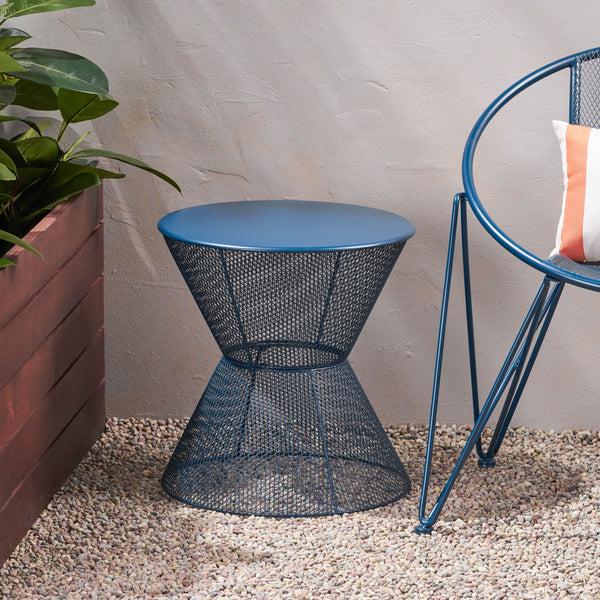Gdf Studio Tristian Modern Outdoor Iron Side Table