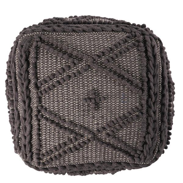 Gdf Studio Truda Boho Handcrafted Fabric Pouf