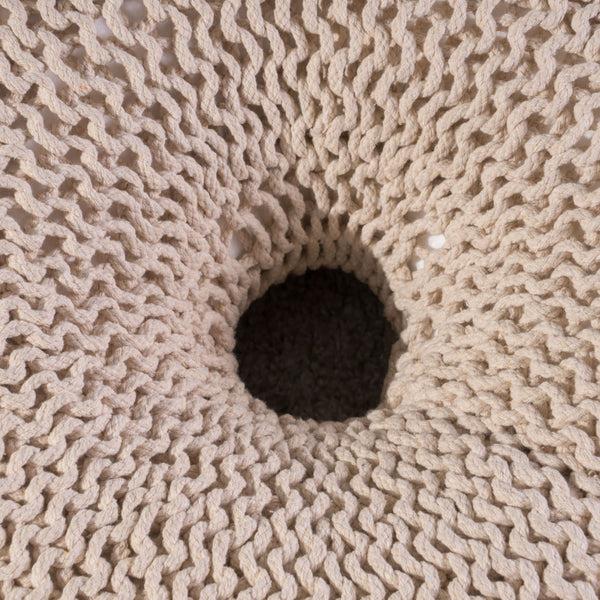 Gdf Studio Truda Knitted Cotton Donut Pouf