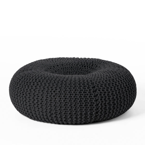Gdf Studio Truda Knitted Cotton Donut Pouf