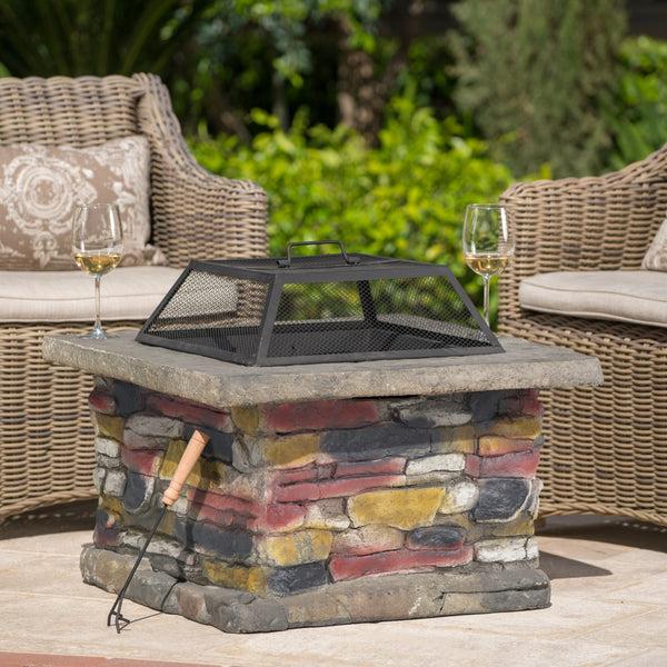 Gdf Studio Tundra Natural Stone Fire Pit