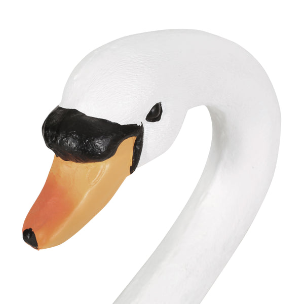 Gdf Studio Twete Outdoor Swan Garden Statue White