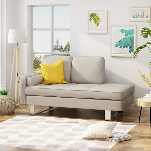 Gdf Studio Typhaine Modern Fabric Chaise Lounge