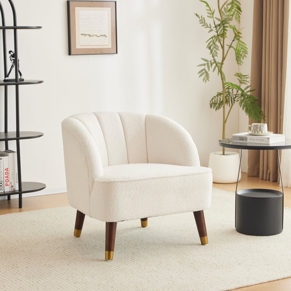 Gdf Studio Veneras Velvet Barrel Club Chair