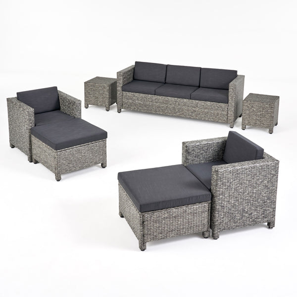 Gdf Studio Venice 5-7-Seater Outdoor Sofa Set