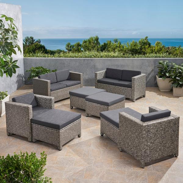 Gdf Studio Venice 6-10-Seater Outdoor Sofa Set