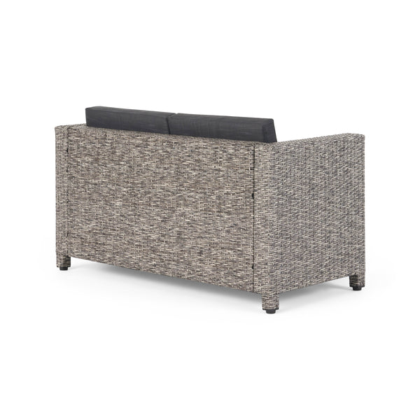 Gdf Studio Venice Outdoor PE Wicker Love Seat