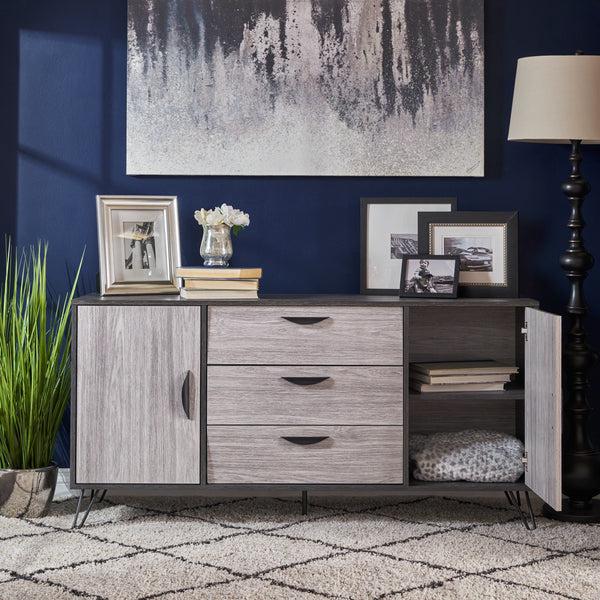 Gdf Studio Vivian Mid Century Modern Cabinet