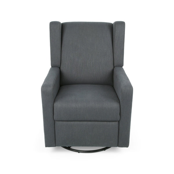 Gdf Studio Wafa Upholstered Swivel Recliner