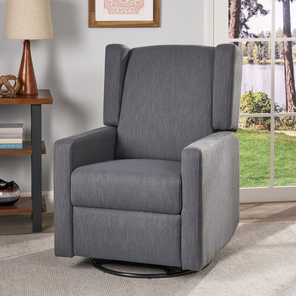 gdf studio Wafa Upholstered Swivel Recliner