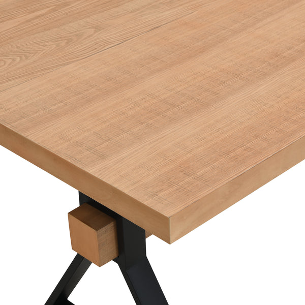Gdf Studio Wellain X-shaped Legs Dining Table