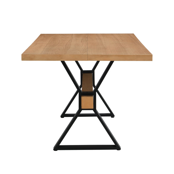 Gdf Studio Wellain X-shaped Legs Dining Table