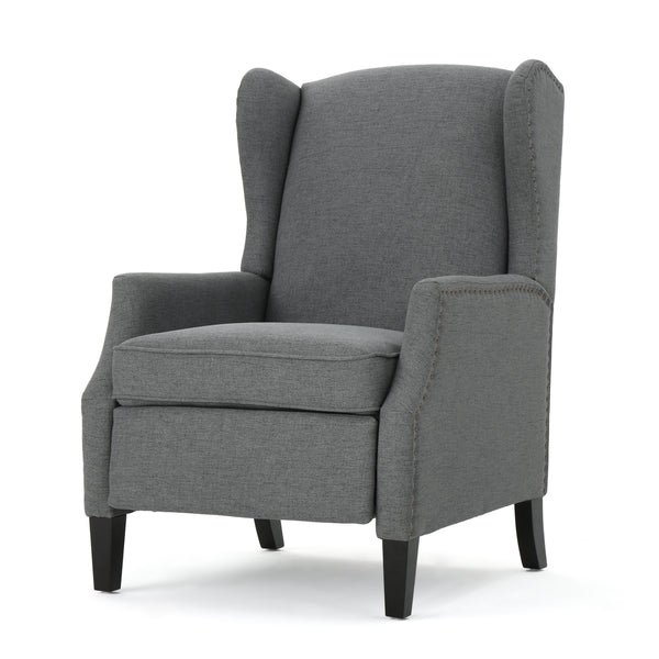 gdf studio Weyland Wingback Fabric Recliner