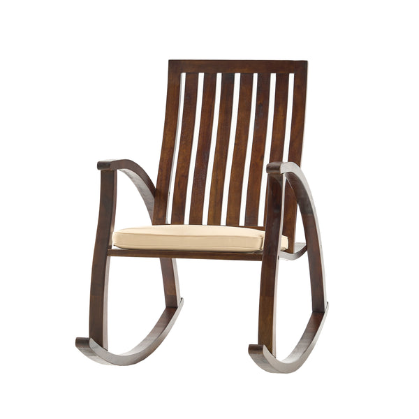 Gdf Studio Worcester Brown Rocking Chair