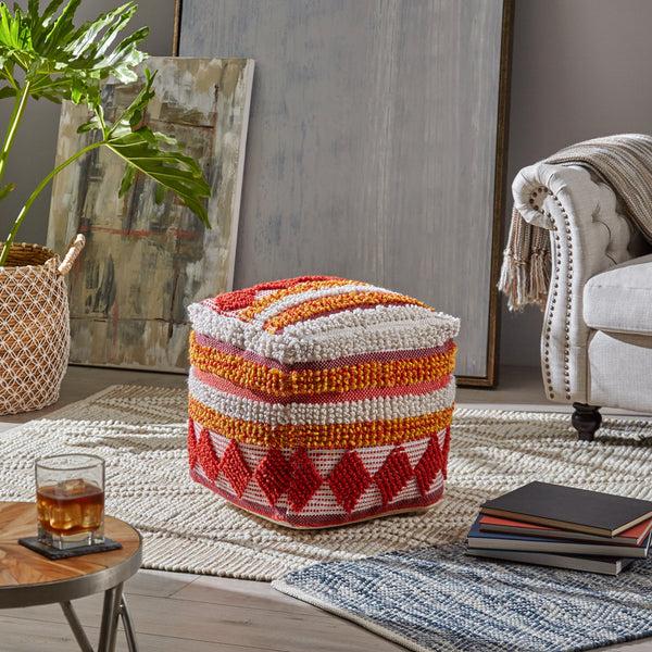 gdf studio Xanthe Cube Pouf