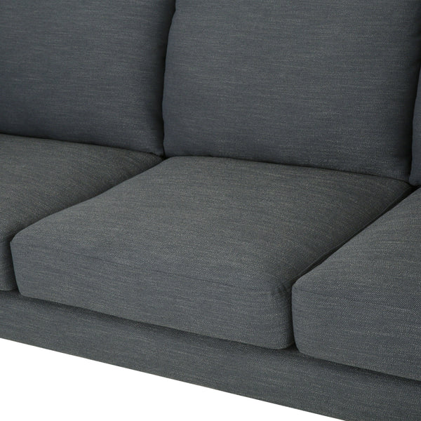 Gdf Studio Zoha Modern Fabric 3 Seater Sofa