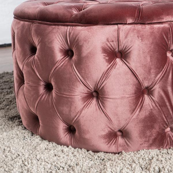 Gdf Studio Zuma Aqua New Velvet Ottoman