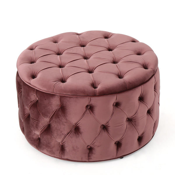 gdf studio Zuma Aqua New Velvet Ottoman