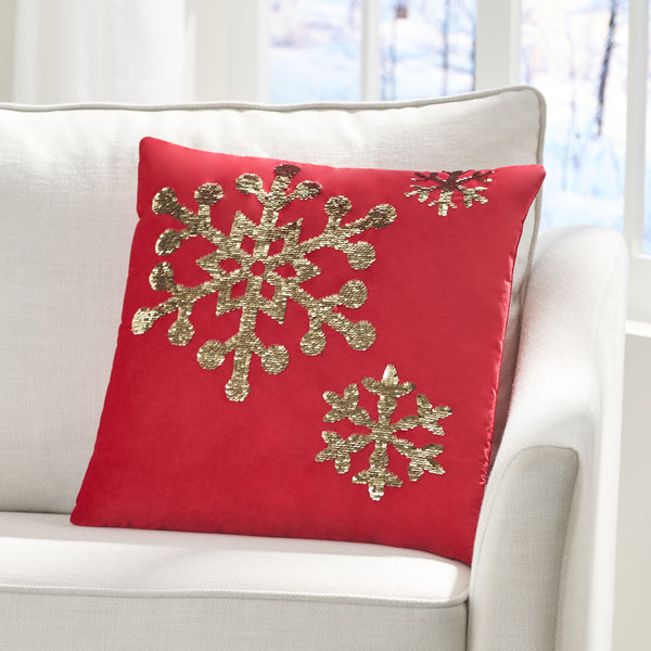 gdf studio Geary Glam Velvet Christmas Throw Pillow