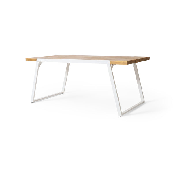 Gdf Studio Gebo Outdoor Modern Acacia Wood Dining Table