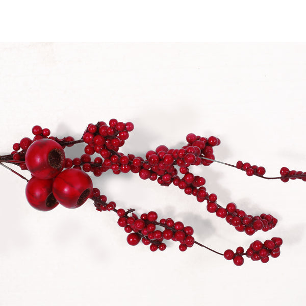 Gdf Studio Geddes 4.5-foot Mixed Berry Artificial Garland Red