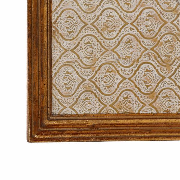 Gdf Studio Genevieve Traditional Embossed Rectangular Mirror