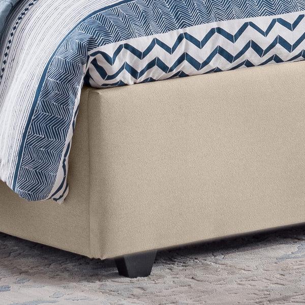 Gdf Studio Gentry Contemporary Button-Tufted Camelback Queen Bed Frame With Nailhead Trim