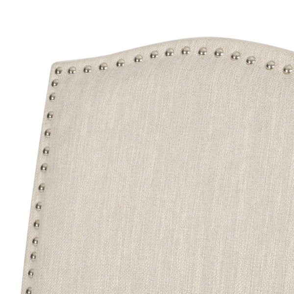Gdf Studio Geromin Contemporary Fabric Dining Chairs With Nailhead Trim Set Of 4