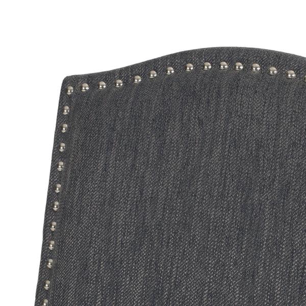Gdf Studio Geromin Contemporary Fabric Dining Chairs With Nailhead Trim Set Of 6